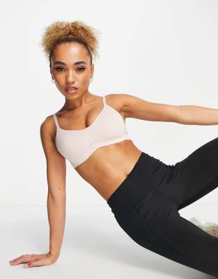 Nike Dri-fit Alate Minimalist Light-support Padded Bra In Beige-neutral In Neutral