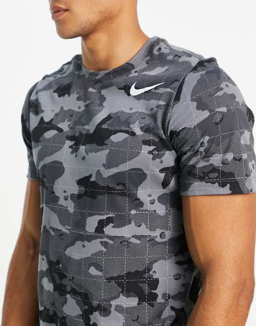 Nike black 2025 camo t shirt