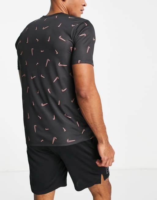 Nike all over store swoosh t shirt