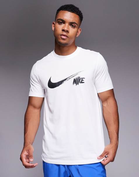 Nike Training Dri-FIT swoosh t-shirt in white