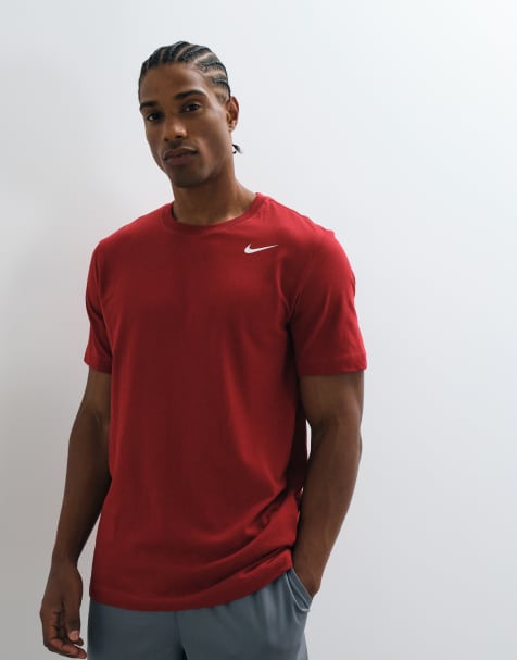 Nike Training Dri-FIT bomulds-T-shirt i rød - view 1