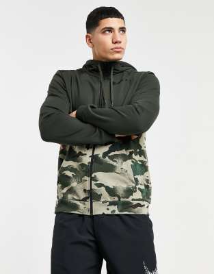 nike camo zip