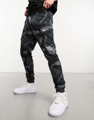 Nike Training Dri-Fit camo joggers in black