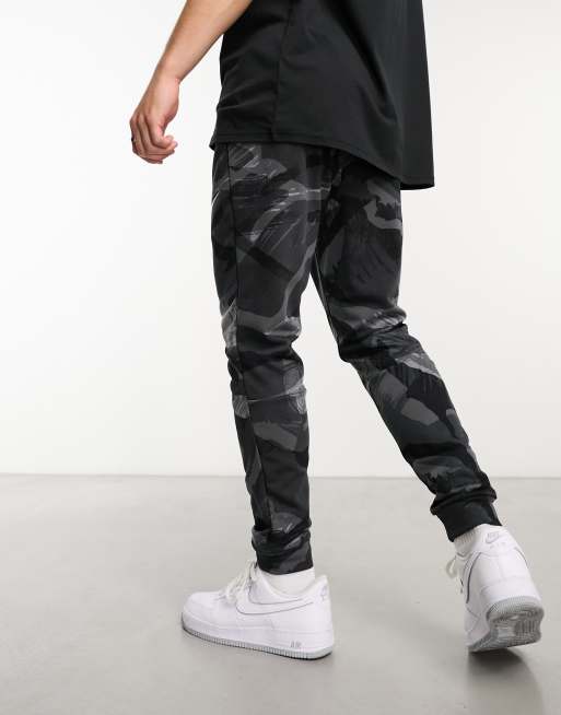 Nike Training Dri Fit camo joggers in black