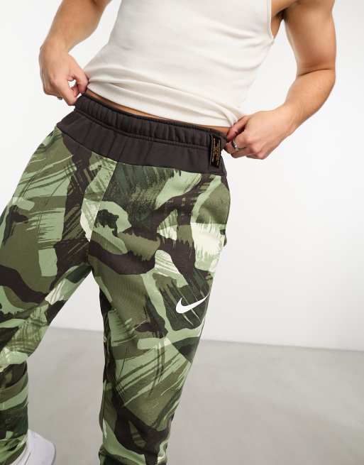 Men's dri-fit camo-trim fleece tapered clearance pants