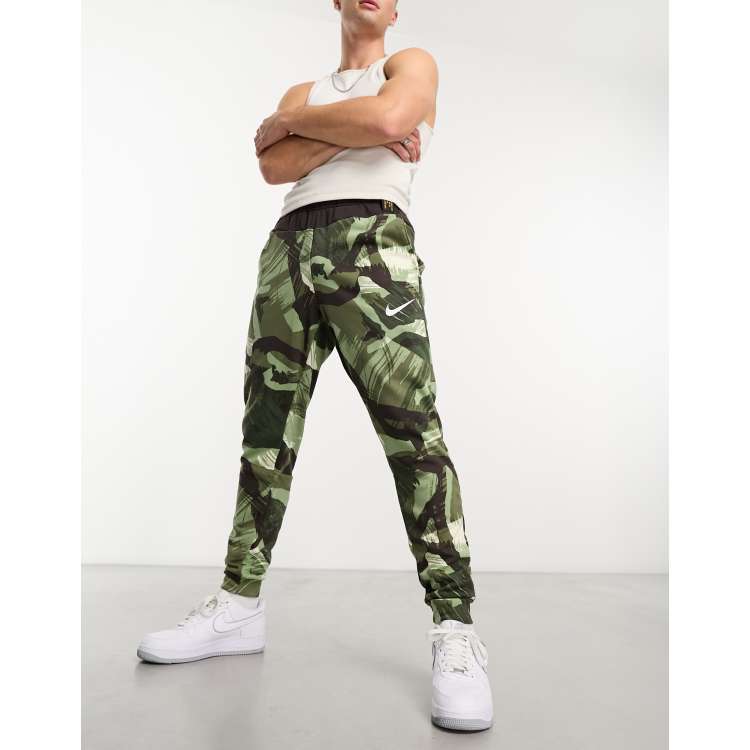 ASOS Super Skinny Camo Joggers in Green for Men