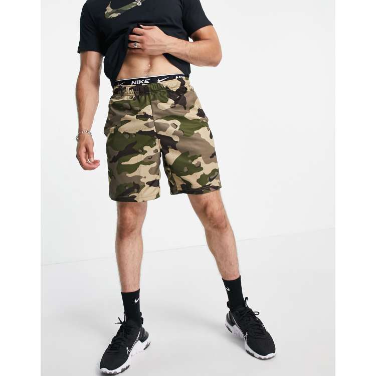 Nike training outlet camo shorts