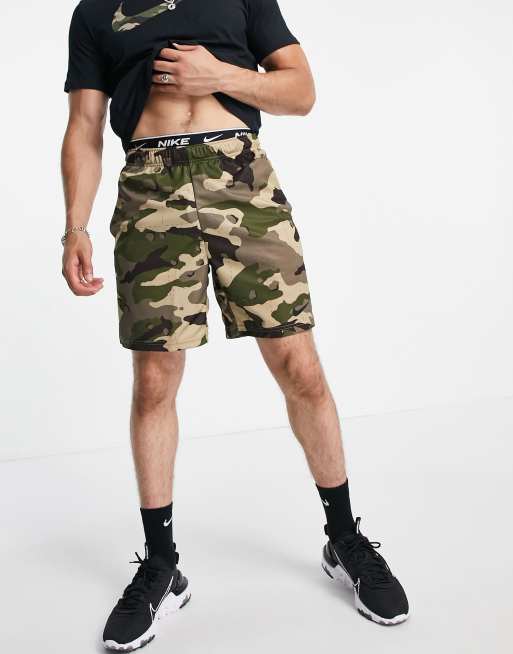 nike camo sweat shorts