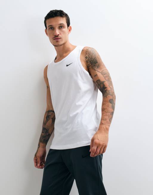 Nike Training Dri-FIT canotta bianca, 3 di 5