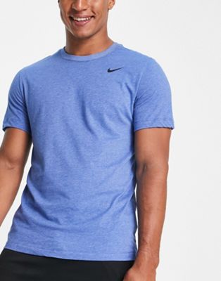 Nike Training Dri-FIT chest logo t-shirt in blue