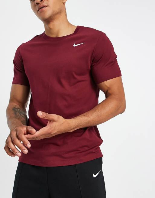 Nike Training Dri-FIT chest swoosh t-shirt in red