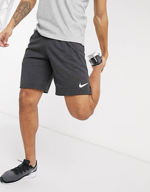 Men Nike Training Dri-FIT cotton shorts in black 