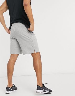 nike grey cotton shorts