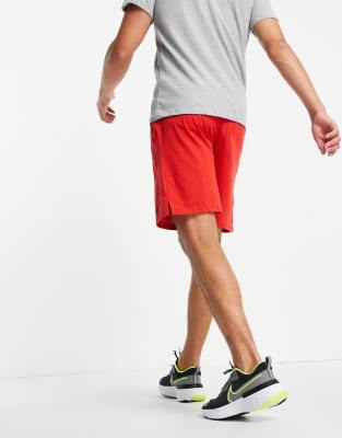 nike red cotton shorts