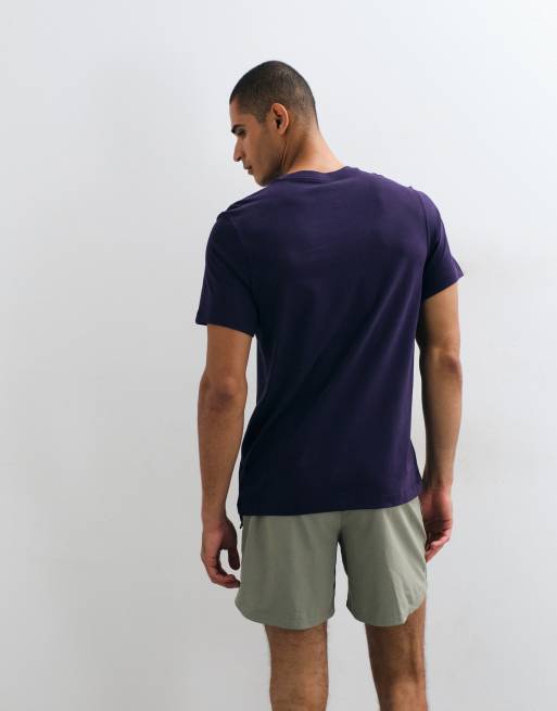 Nike Training Dri-FIT cotton t-shirt i marinblått, 3 av 5