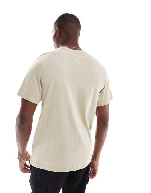 Nike Training Dri-FIT cotton t-shirt in beige, 3 of 4