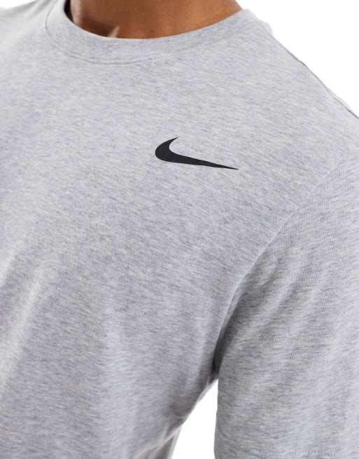 Nike Training Dri-FIT cotton t-shirt in grey, 3 of 4