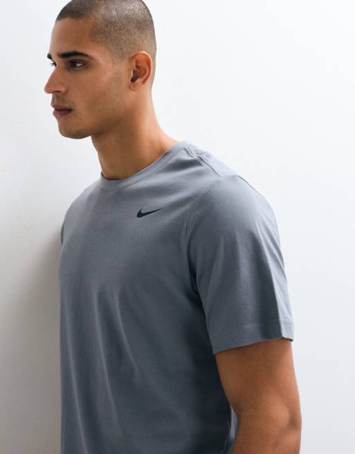 Nike Training Dri-FIT cotton t-shirt in grey, 5 of 5