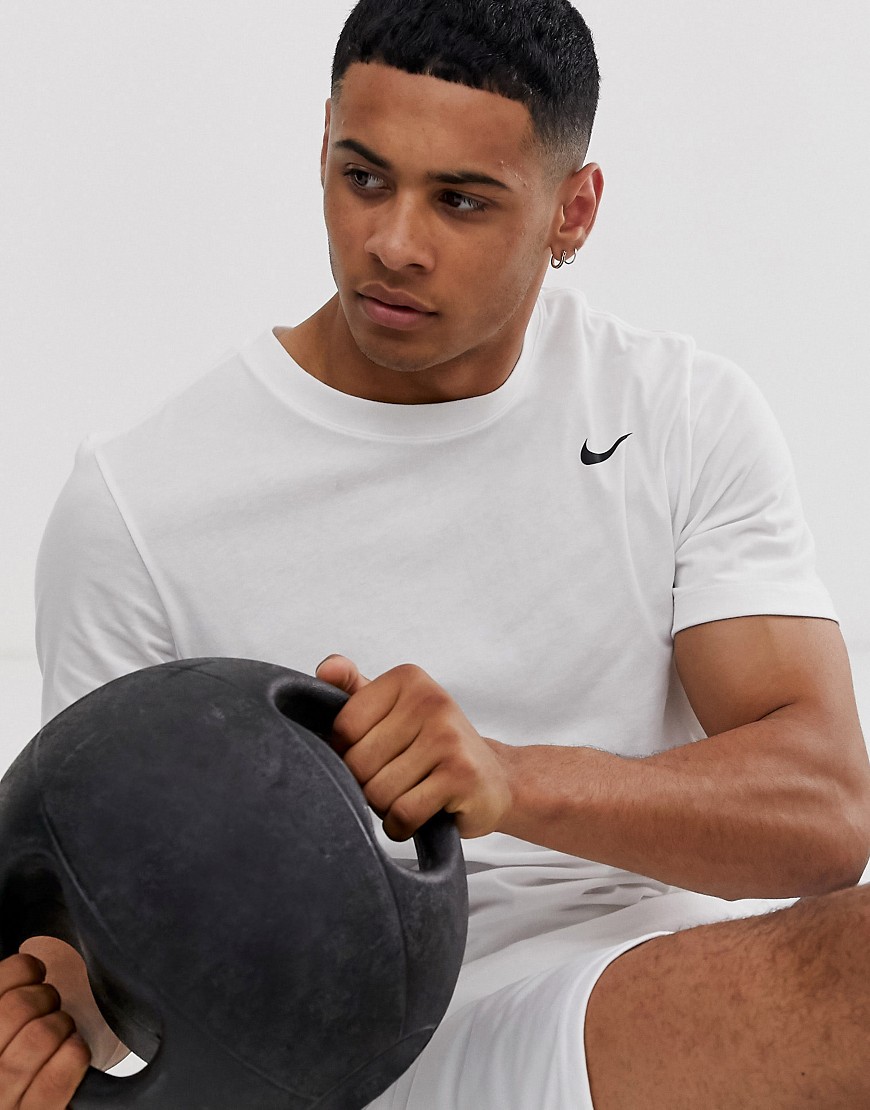 Nike Training Dri-FIT crew neck t-shirt in white
