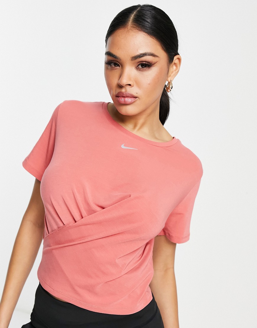 Nike Dri-fit Crop Top In Pink