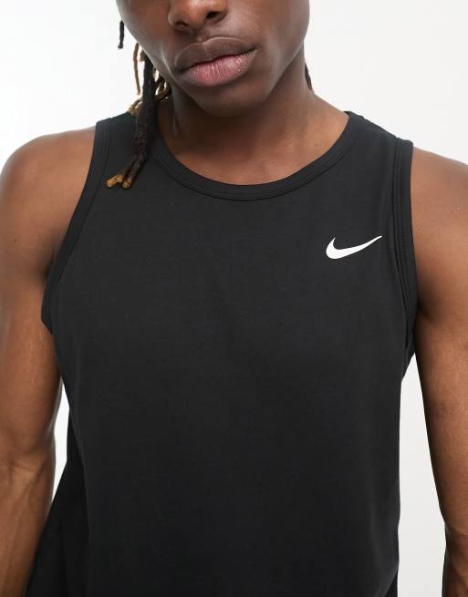 Nike Training – Dri-FIT – Czarny top bez rękawów