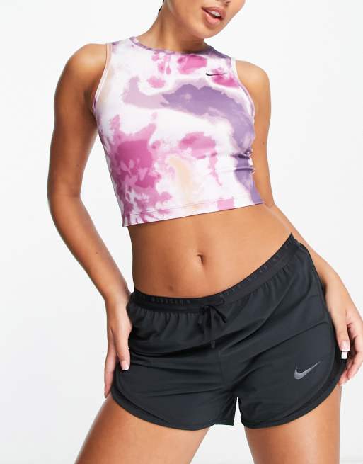 Nike tie dye store crop top and shorts