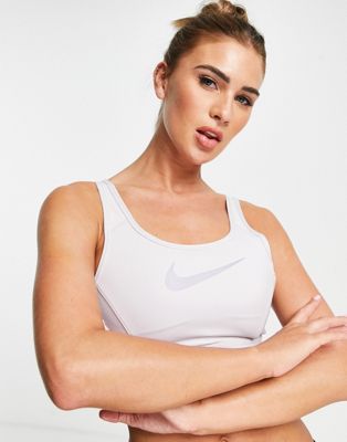 Nike Training Dri-FIT Femme scoop back sports bra in dusty lilac