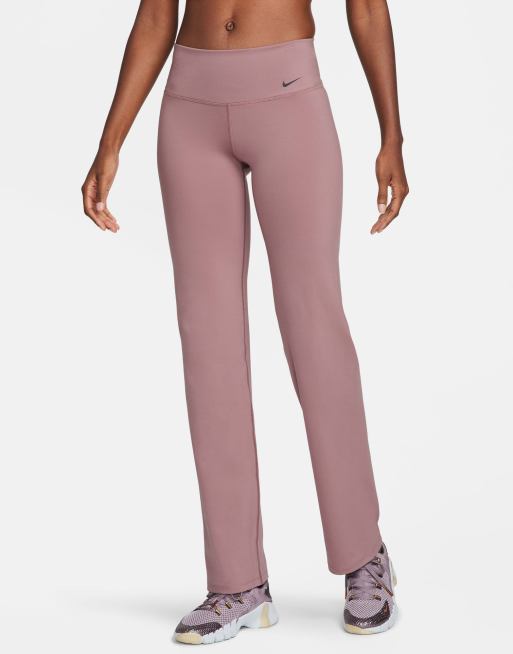 Nike Women's Yoga Dri-FIT Luxe Flared Pants - Mauve - Hibbett