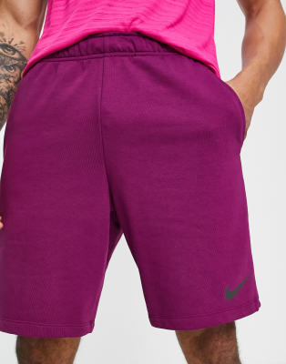 nike pink fleece shorts