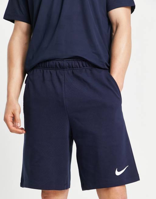 Navy nike hotsell fleece shorts