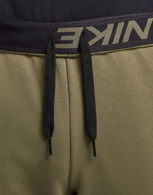 Nike Training – Dri-FIT Fleece – Zwężane polarowe joggersy w kolorze khaki , 3 z 4