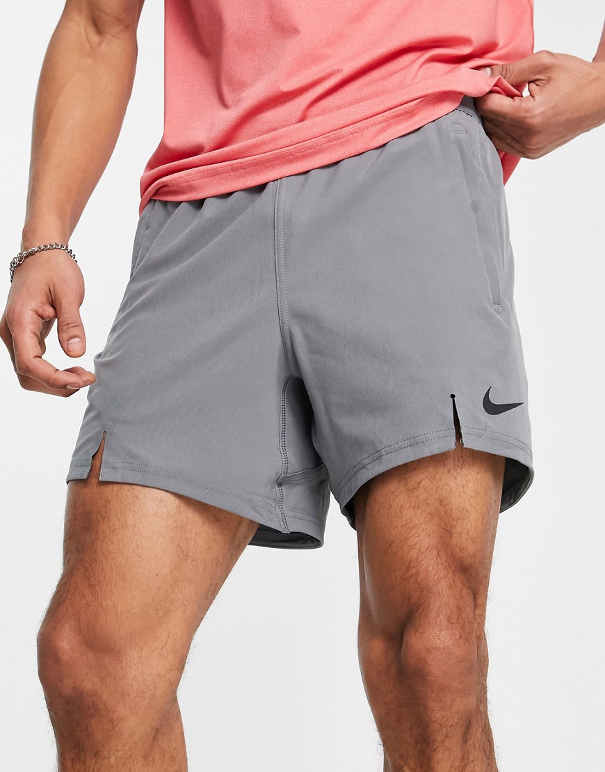 Nike Dri-fit Flex 6-inch Shorts In Red-gray