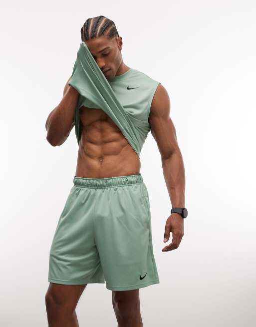 Nike Training Dri-FIT Flex 7 inch shorts in green, 3 of 5