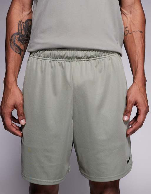 Nike Training Dri-FIT Flex 7 inch shorts in khaki, 4 of 5