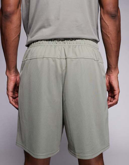 Nike Training Dri-FIT Flex 7 inch shorts in khaki, 5 of 5