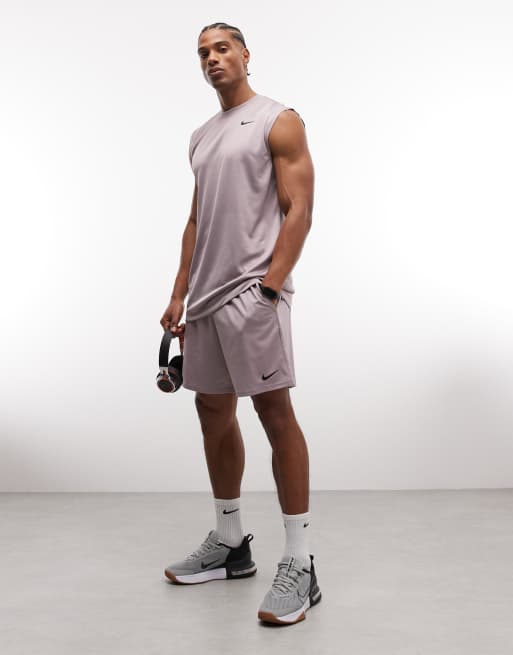 Nike Training Dri-FIT Flex 7 inch shorts in light grey, 2 of 5