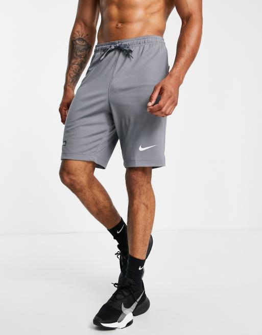 Nike Training - Dri-FIT Flex - Mørkegrå og vævede 9 tommers-shorts