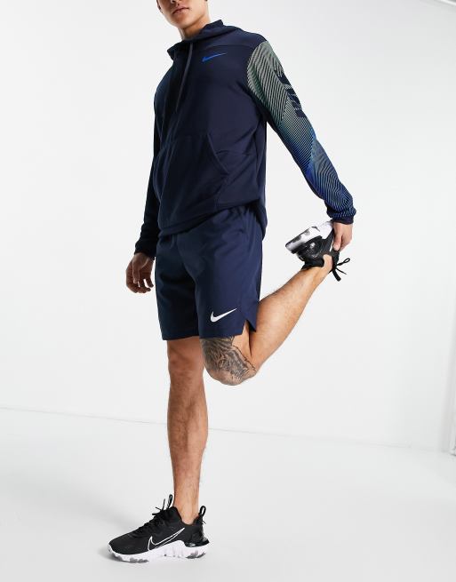 Nike Training – Dri-FIT Flex – Shorts in Marineblau