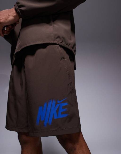 Nike Training Dri-FIT Form 9-inch shorts in brown