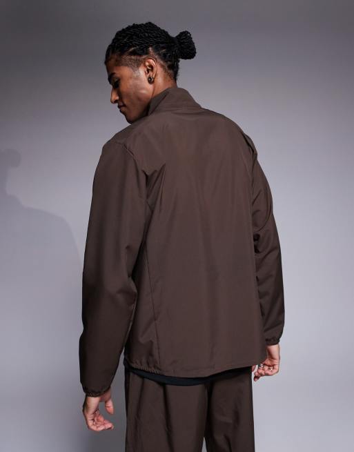 Nike Training Dri-FIT Form jacket in brown, 3 of 4