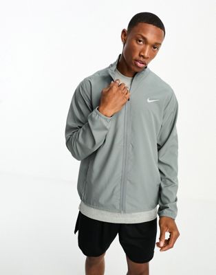 Nike Training Dri-FIT form jacket in grey