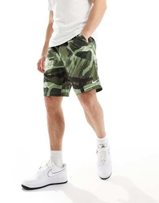 Nike Training Dri FIT Form Shorts mit Military Muster 9 Zoll