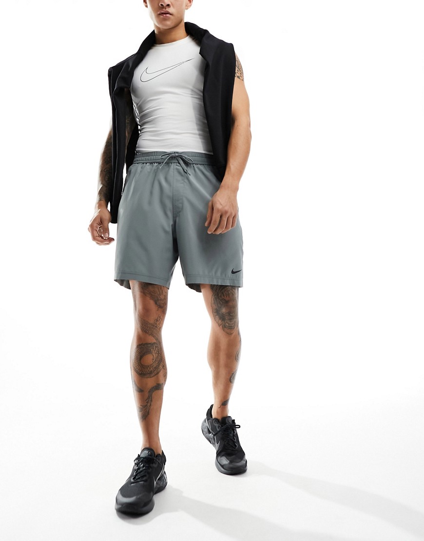 Nike Training Dri-FIT Form unlined 7 inch shorts in grey