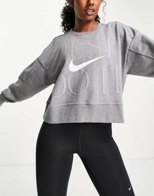 Nike dri on sale fit cropped sweatshirt