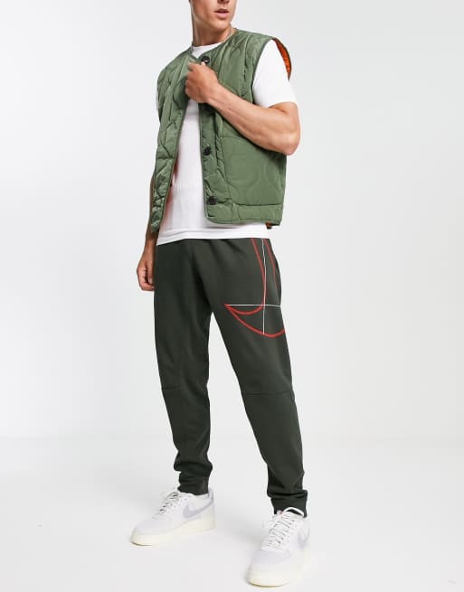 Nike Training Dri FIT graphic logo sweatpants in gray GRAY ASOS