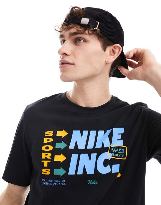 Nike Training Dri Fit graphic t shirt in black