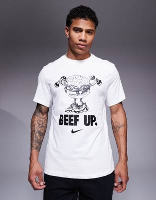 Nike Training Nike Training Dri-FIT graphic t-shirt in white