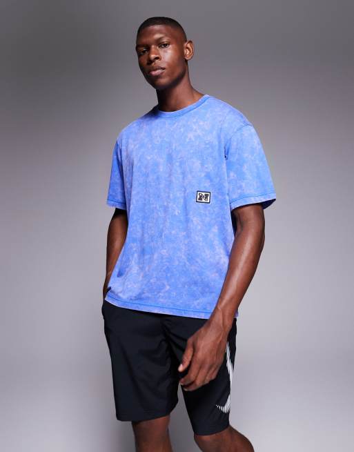 Nike Training Dri-FIT Heritage t-shirt in blue