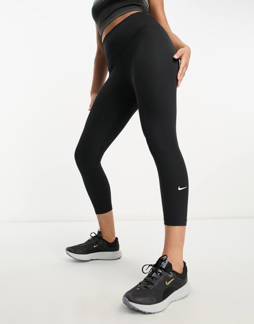 Nike Training Pro Membership Dri-FIT midrise 7/8 leggings in black