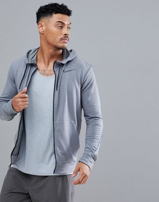 Nike Training Dri-FIT hoodie fleece sweat in grey 742210-065 | ASOS